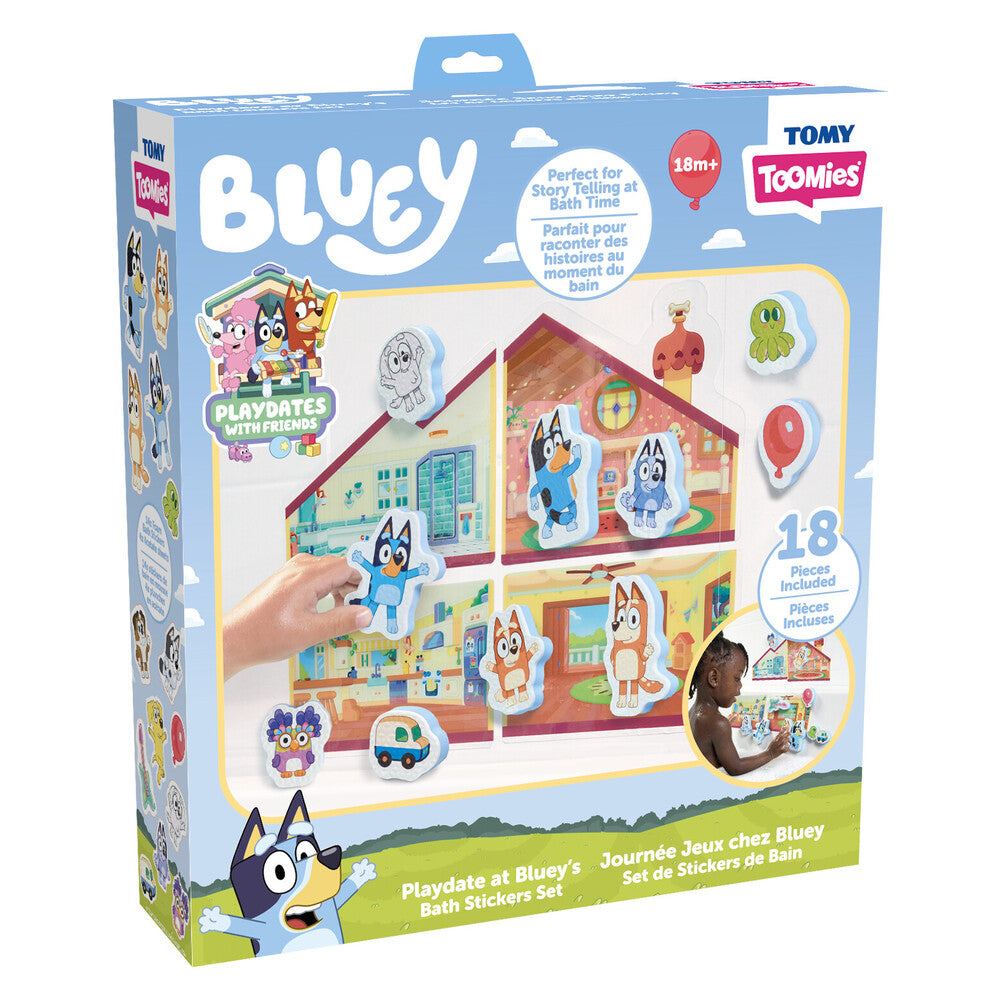 Toomies Bluey Playdate at Bluey’s Bath Sticker Set