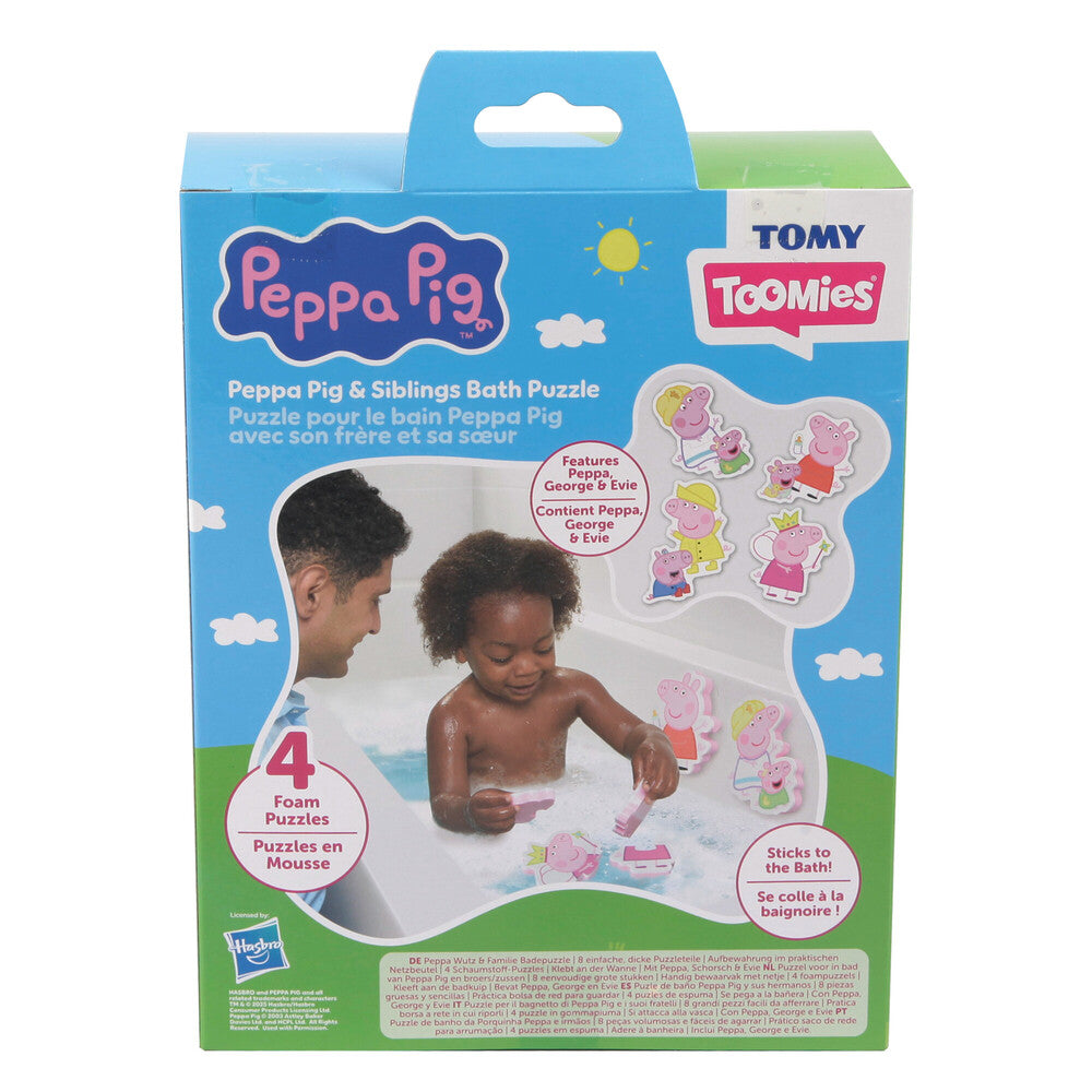 TOMY Toomies Peppa Pig and Siblings Bath Puzzle
