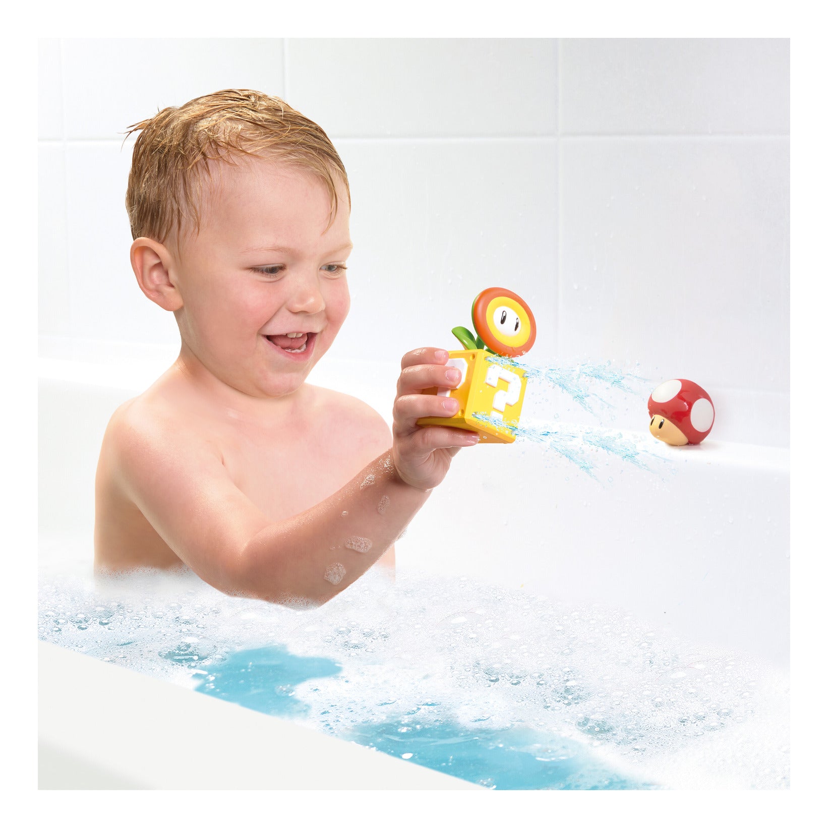 Toomies My Mario Super Mushroom & Fire Flower Bath Squirters