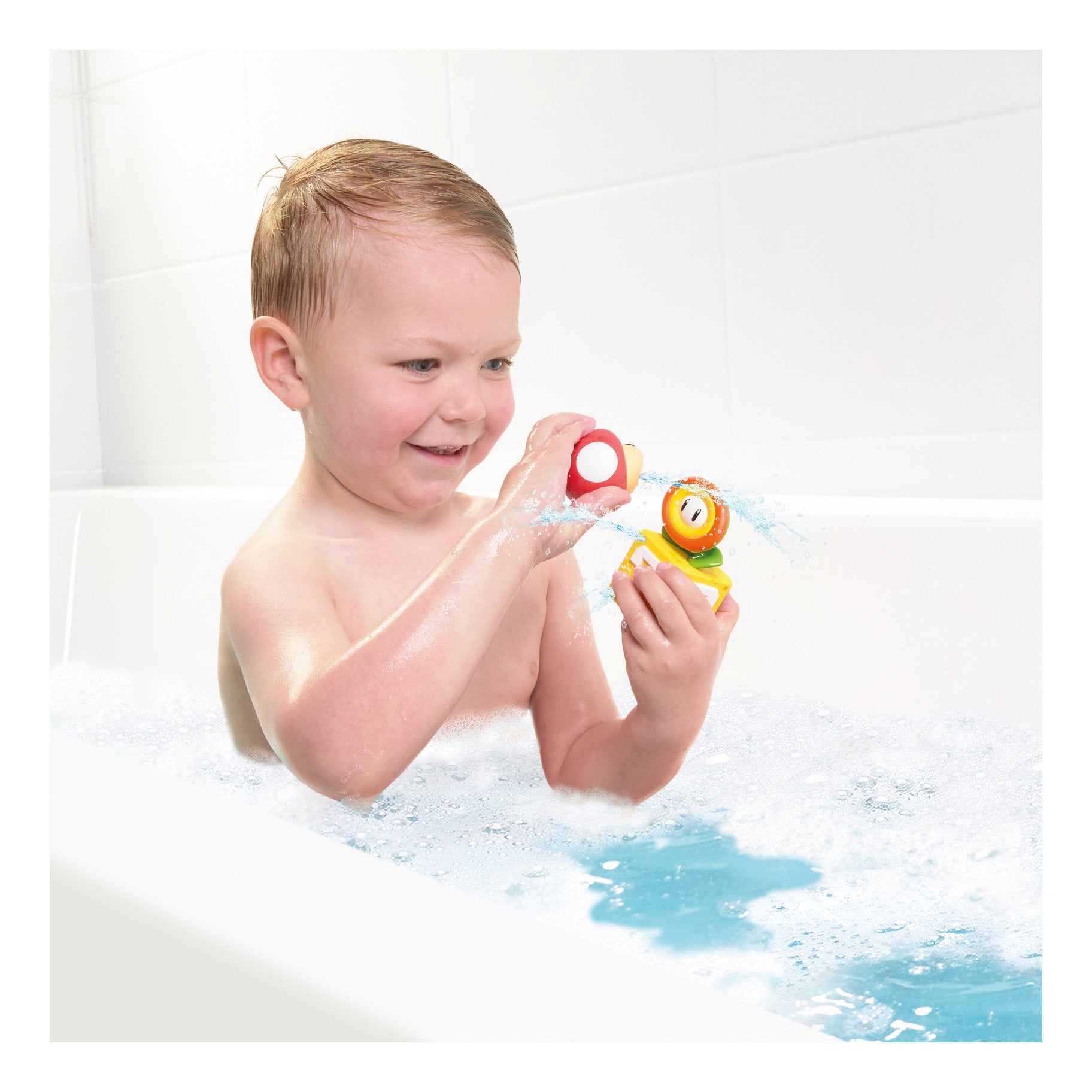 Toomies My Mario Super Mushroom & Fire Flower Bath Squirters