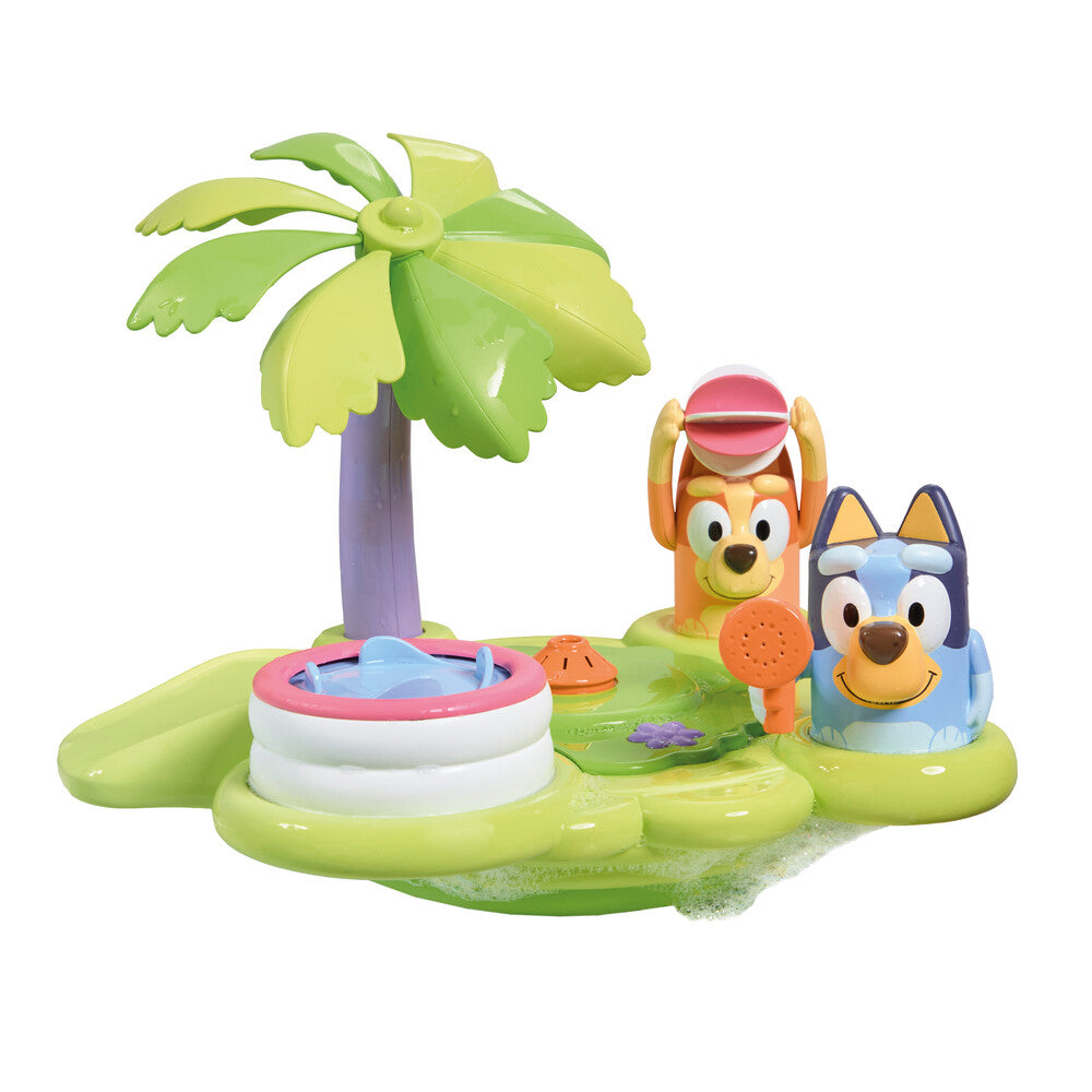 TOMY Toomies Bluey’s Bath Island 5-in-1 Fountain Bath Toy