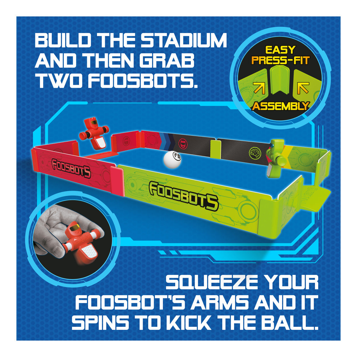 Fat Brain Toys Foosbots Stadium Battle Tabletop Football Game