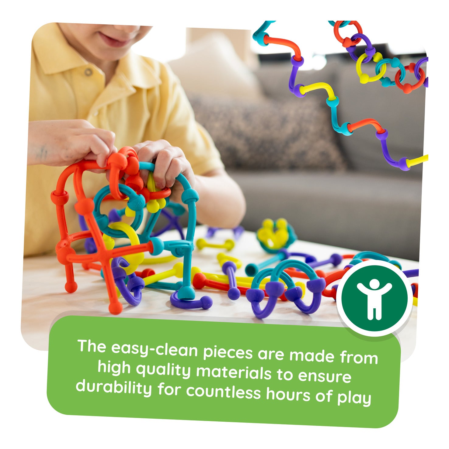 Fat Brain Toys Plip Kit Silicone Construction Set
