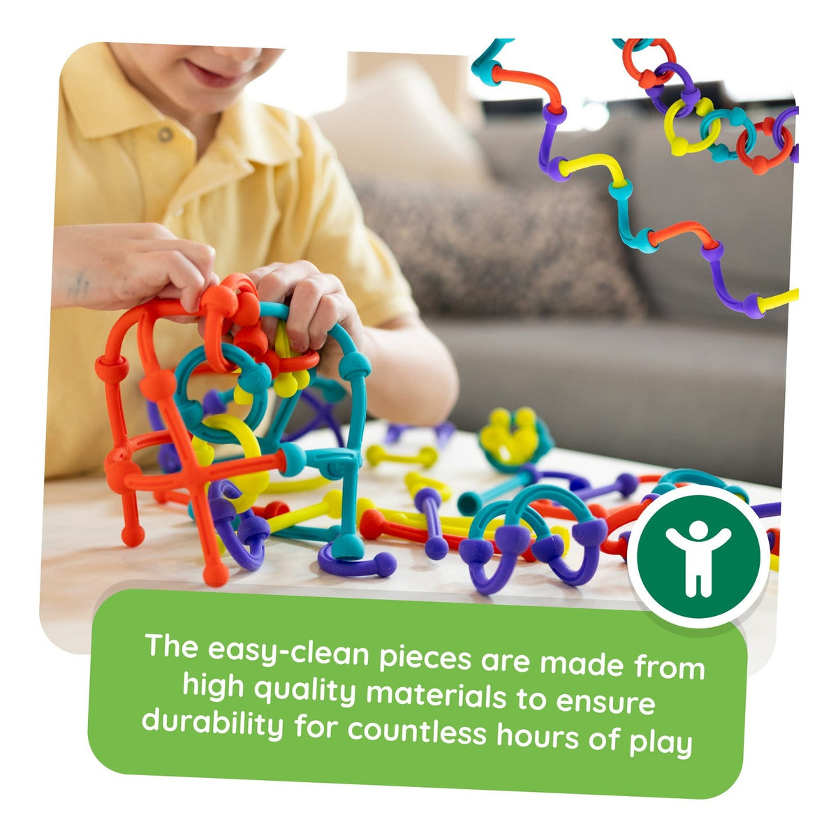 Fat Brain Toys Plip Kit Silicone Construction Set