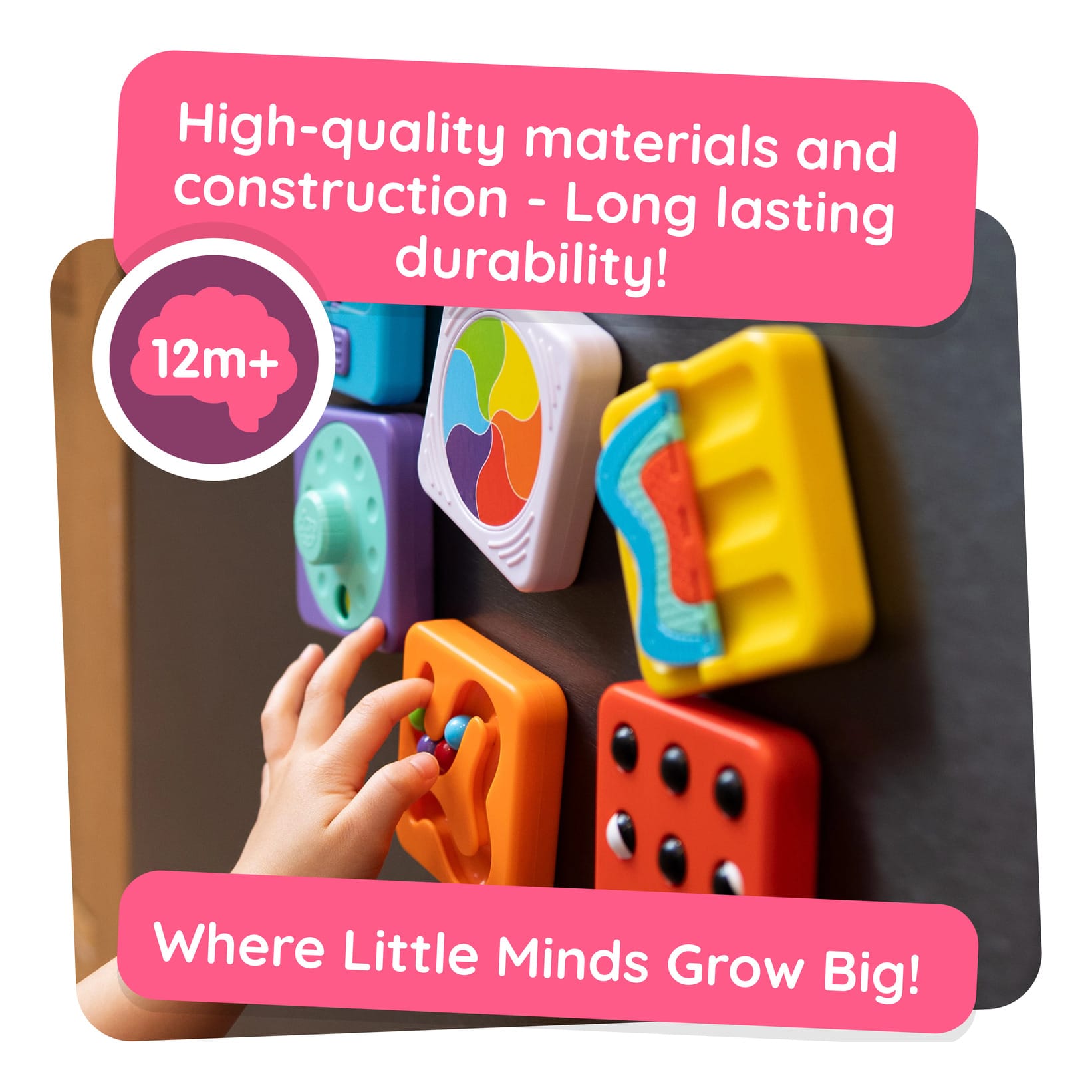 Fat Brain Toys PlayTab Essential Sensory Activity Board