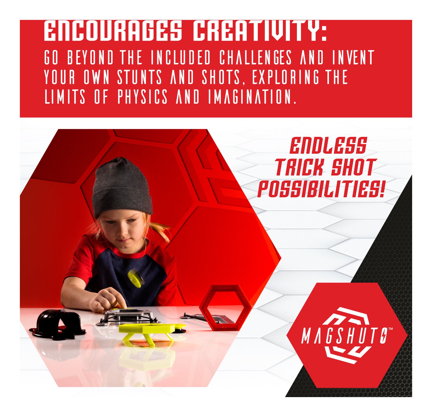 Fat Brain Toys Magshuto Stunt Park Magnetic Trick Shot Set