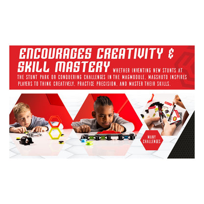 TOMY Magshuto Knockout Rail Magnetic Skill Game
