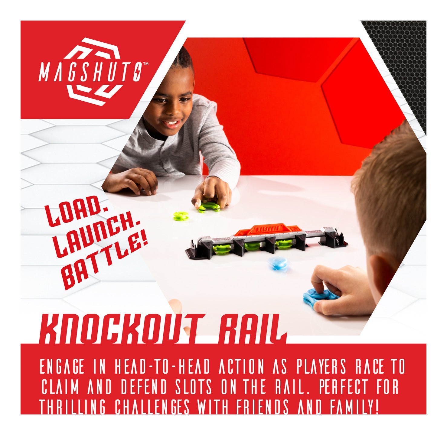 TOMY Magshuto Knockout Rail Magnetic Skill Game