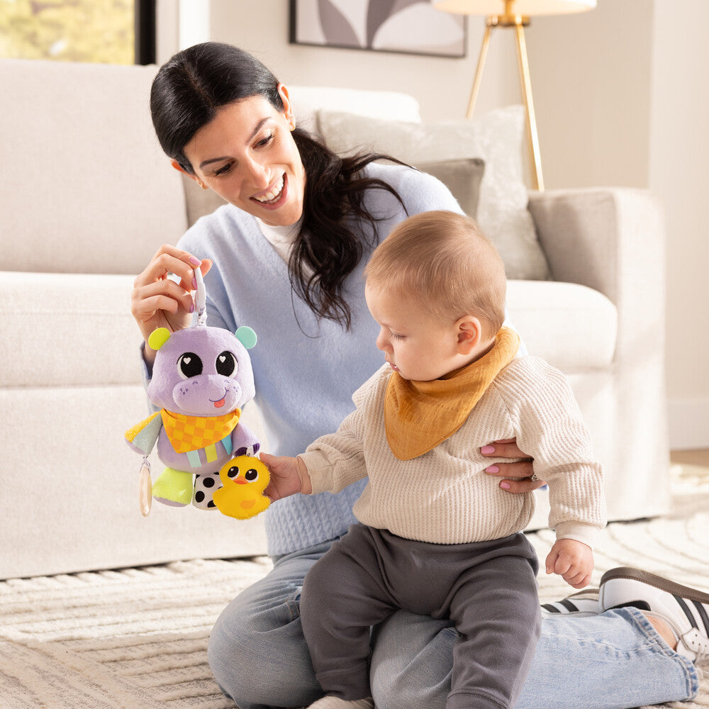 Lamaze Hayley the Hippo Clip & Go Baby Sensory Toy