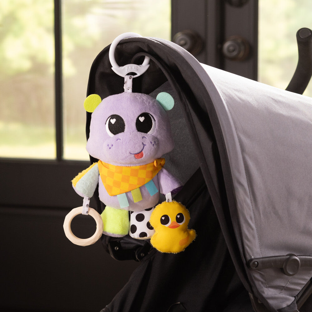 Lamaze Hayley the Hippo Clip & Go Baby Sensory Toy