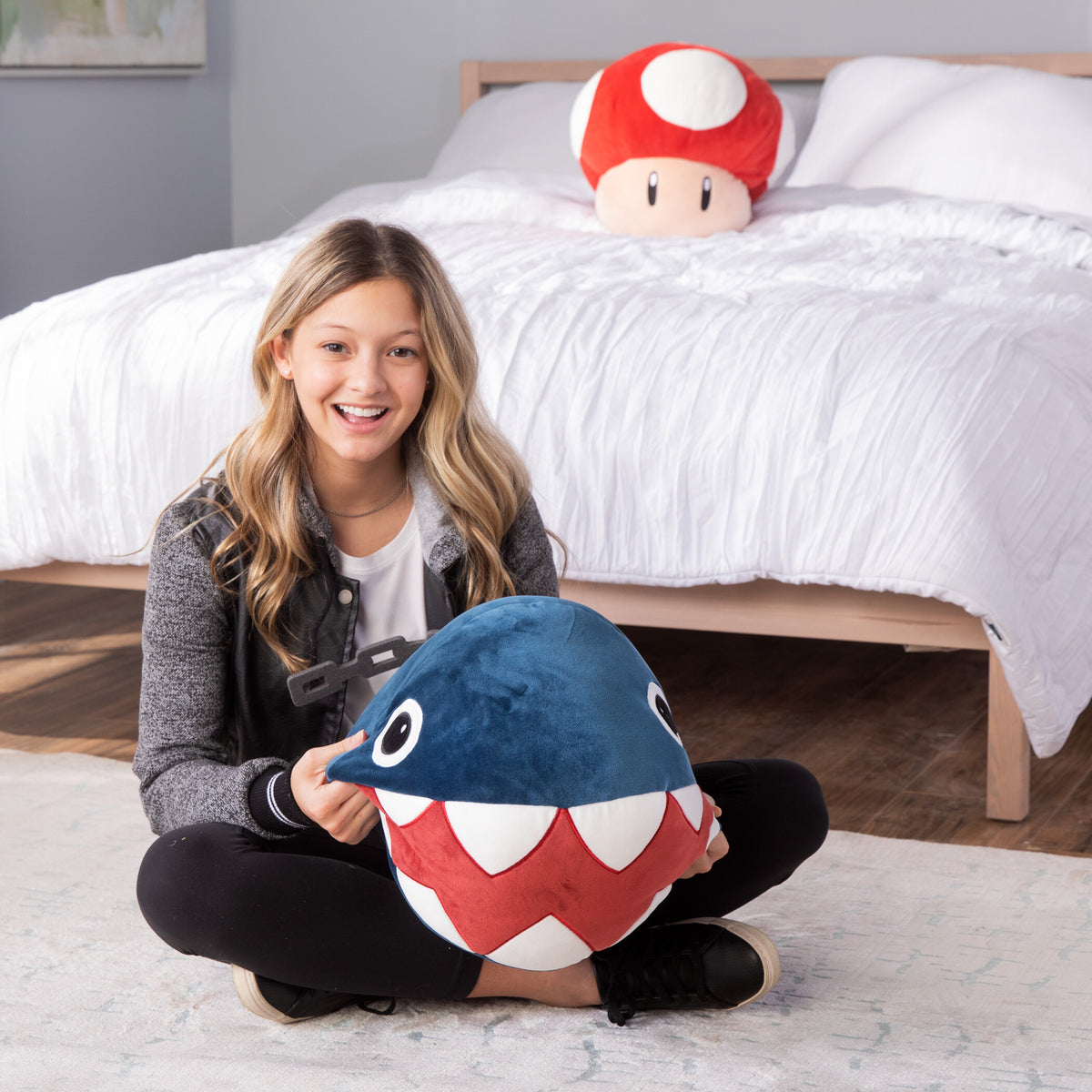 Club Mocchi-Mocchi Super Mario Chain Chomp Mega Plush 15in