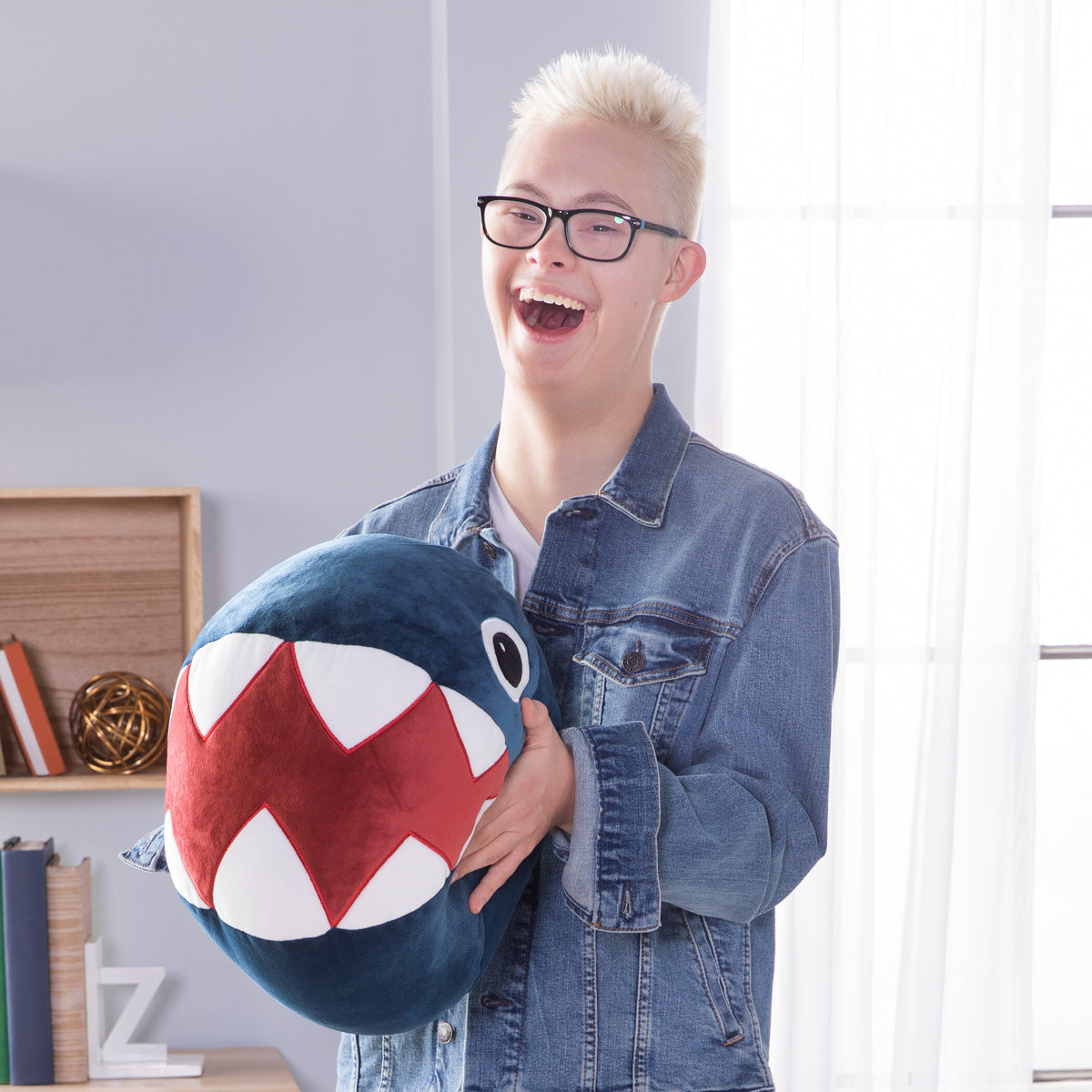Club Mocchi-Mocchi Super Mario Chain Chomp Mega Plush 15in