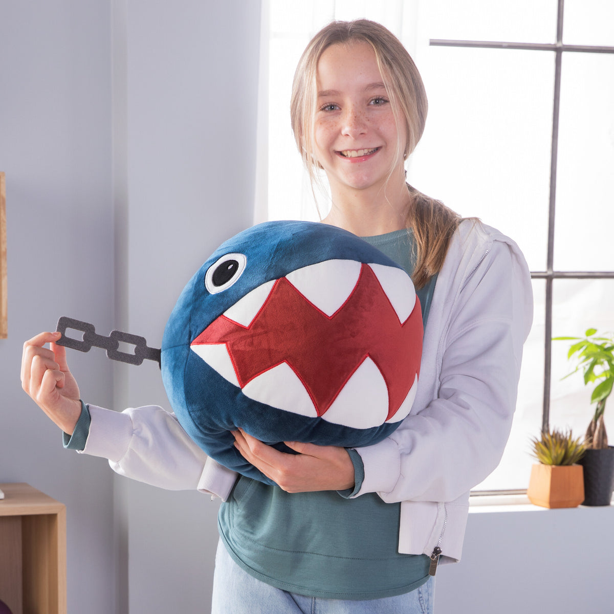 Club Mocchi-Mocchi Super Mario Chain Chomp Mega Plush 15in