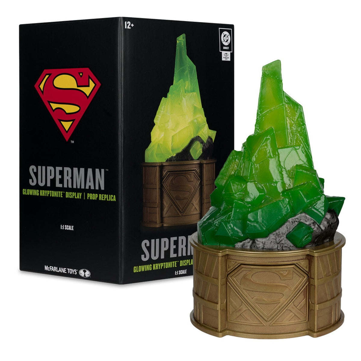 McFarlane Toys DC Direct Superman Glowing Kryptonite Display Replica Gold Label