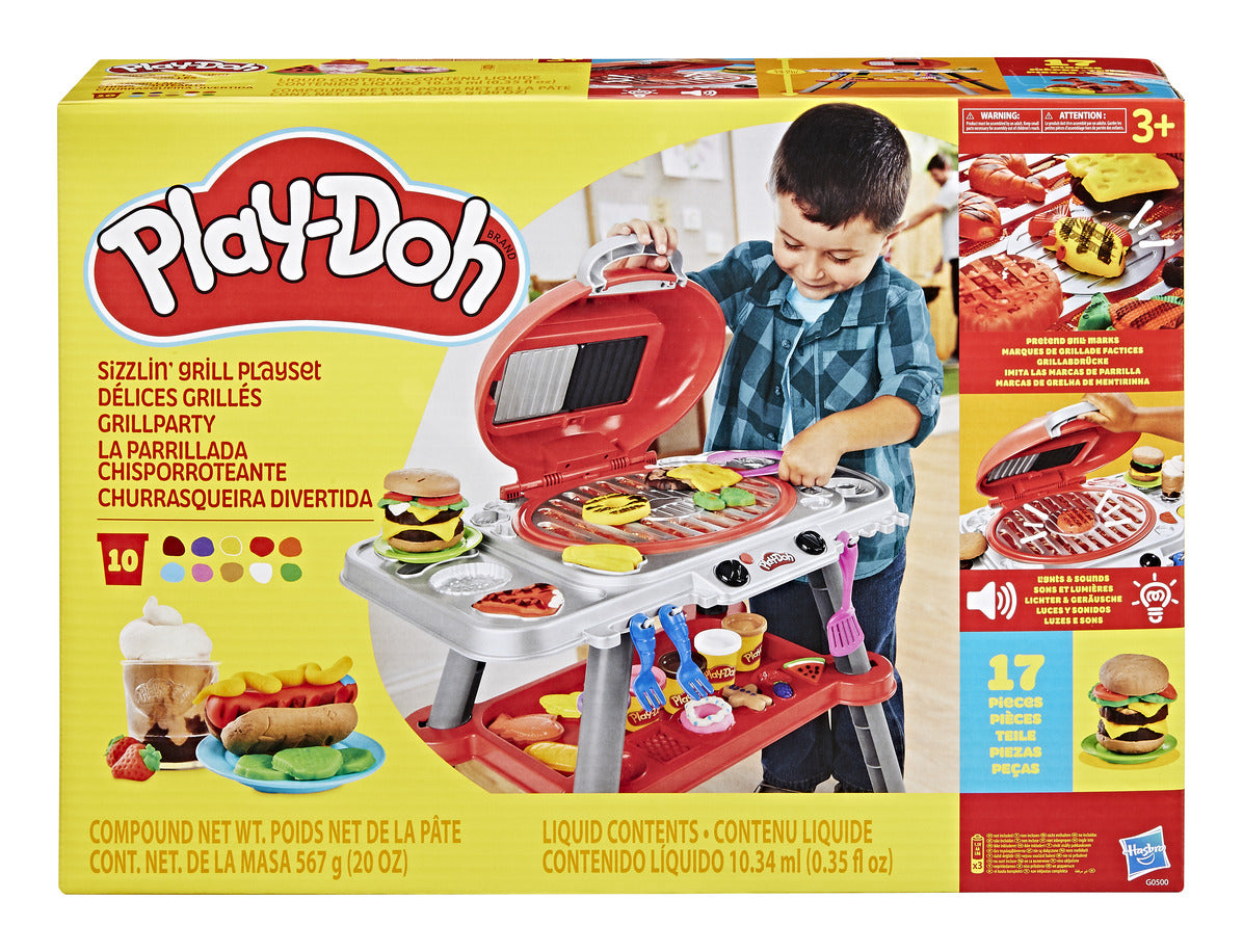 Play-Doh Sizzlin’ Grill Playset with Lights and Sounds