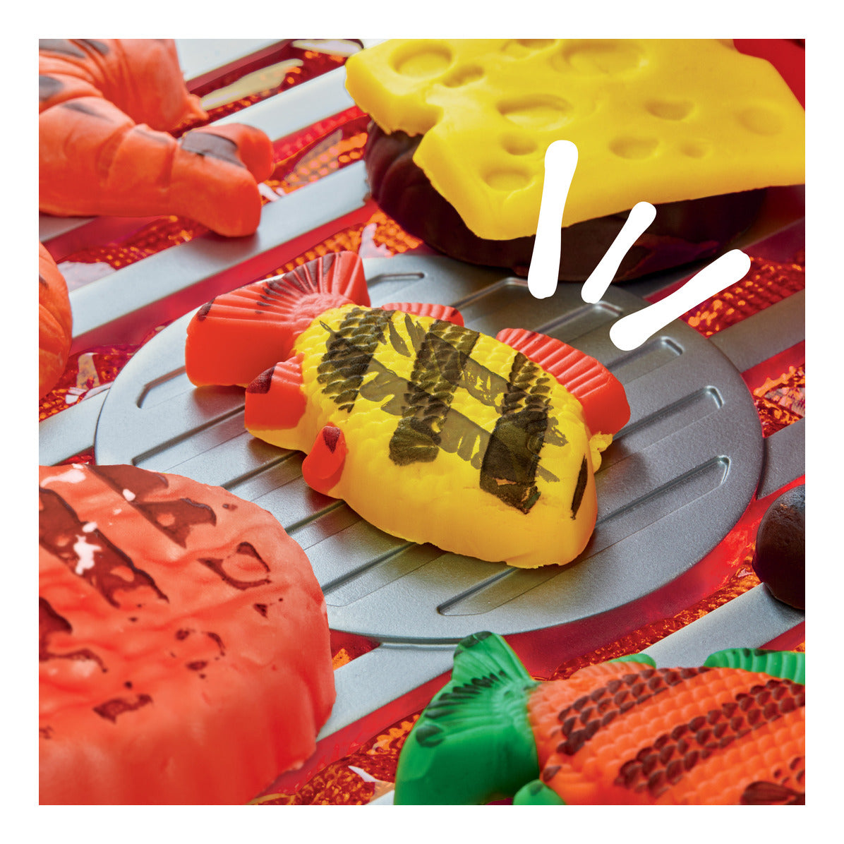 Play-Doh Sizzlin’ Grill Playset with Lights and Sounds