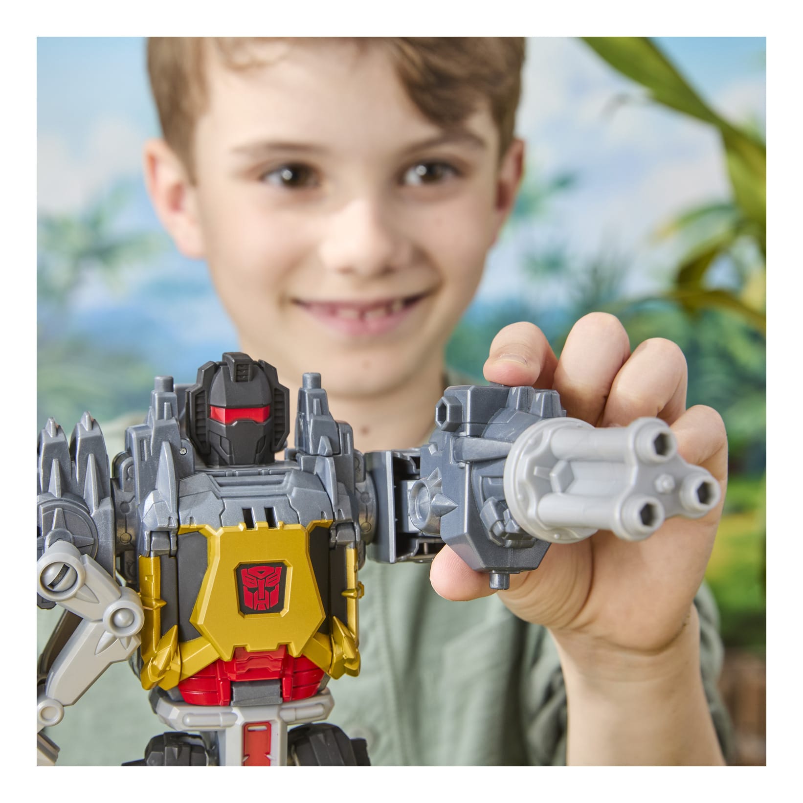 Transformers Cyberworld Grimlock Chomp & Battle Action Figure