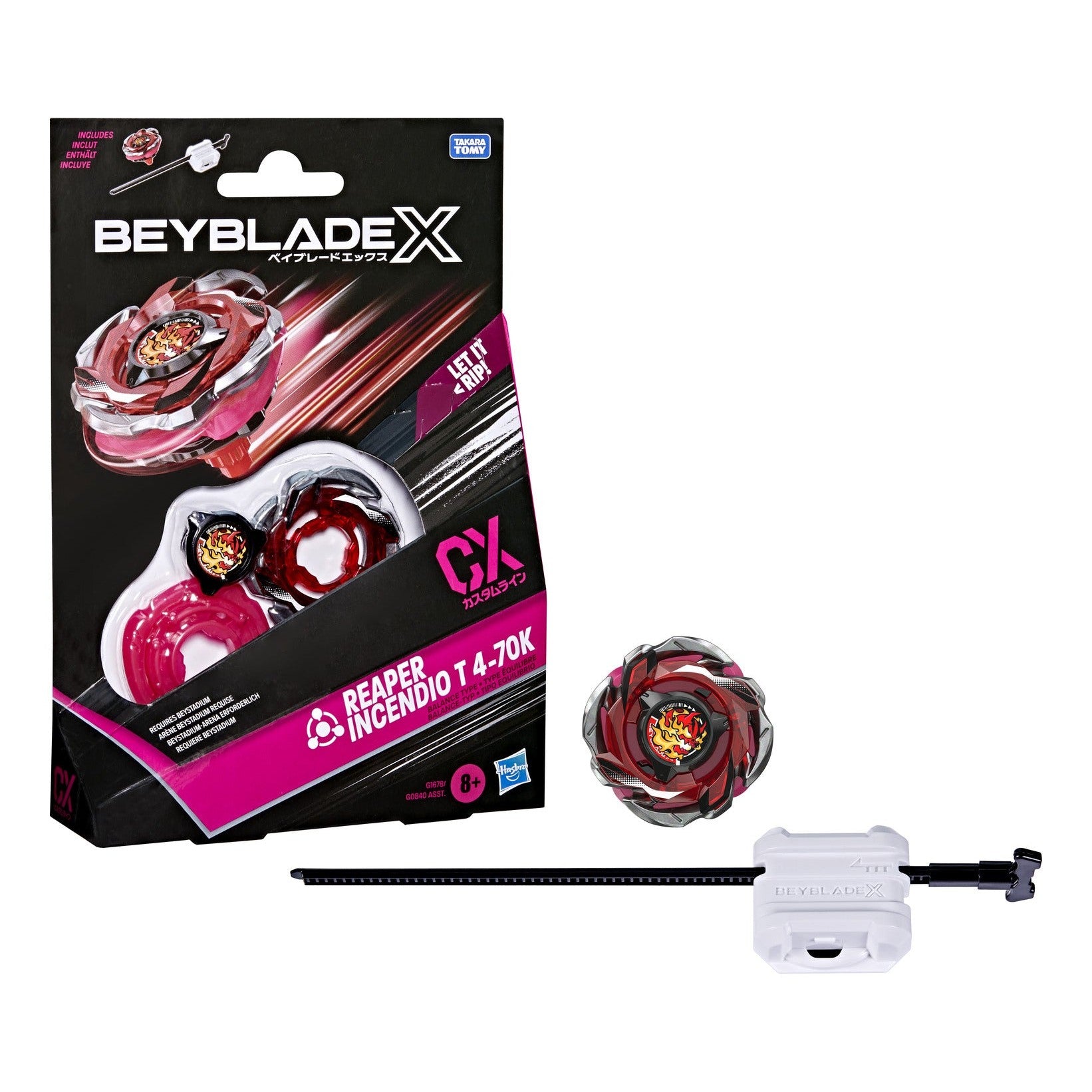 Beyblade X Dark Perseus B 6-80W CX Starter Pack with Launcher