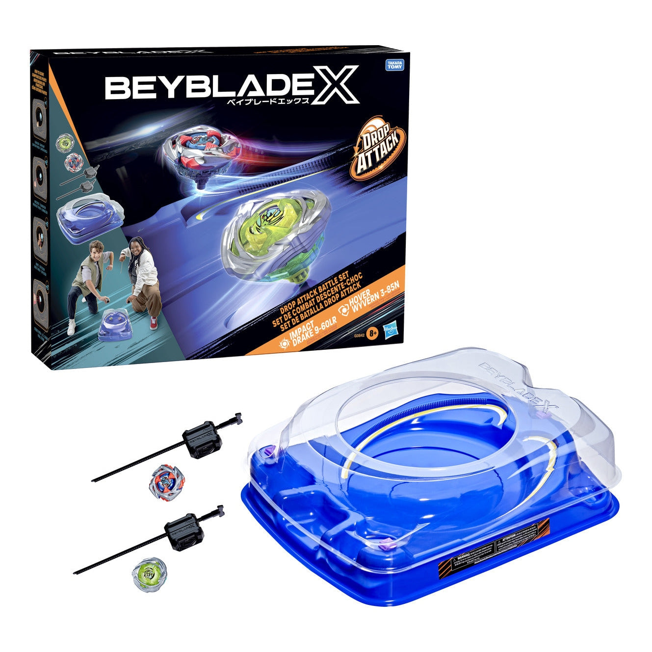 Beyblade X Drop Attack Battle Set with Beystadium