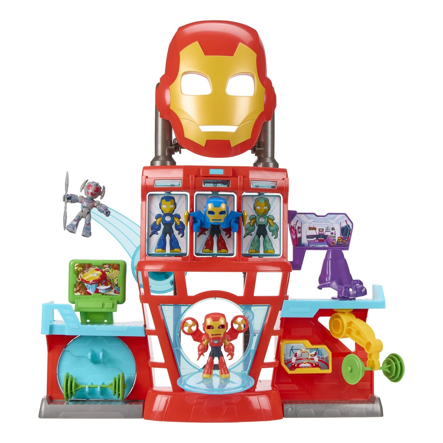 Hasbro Marvel Iron Man and His Awesome Friends Iron Quarters Playset
