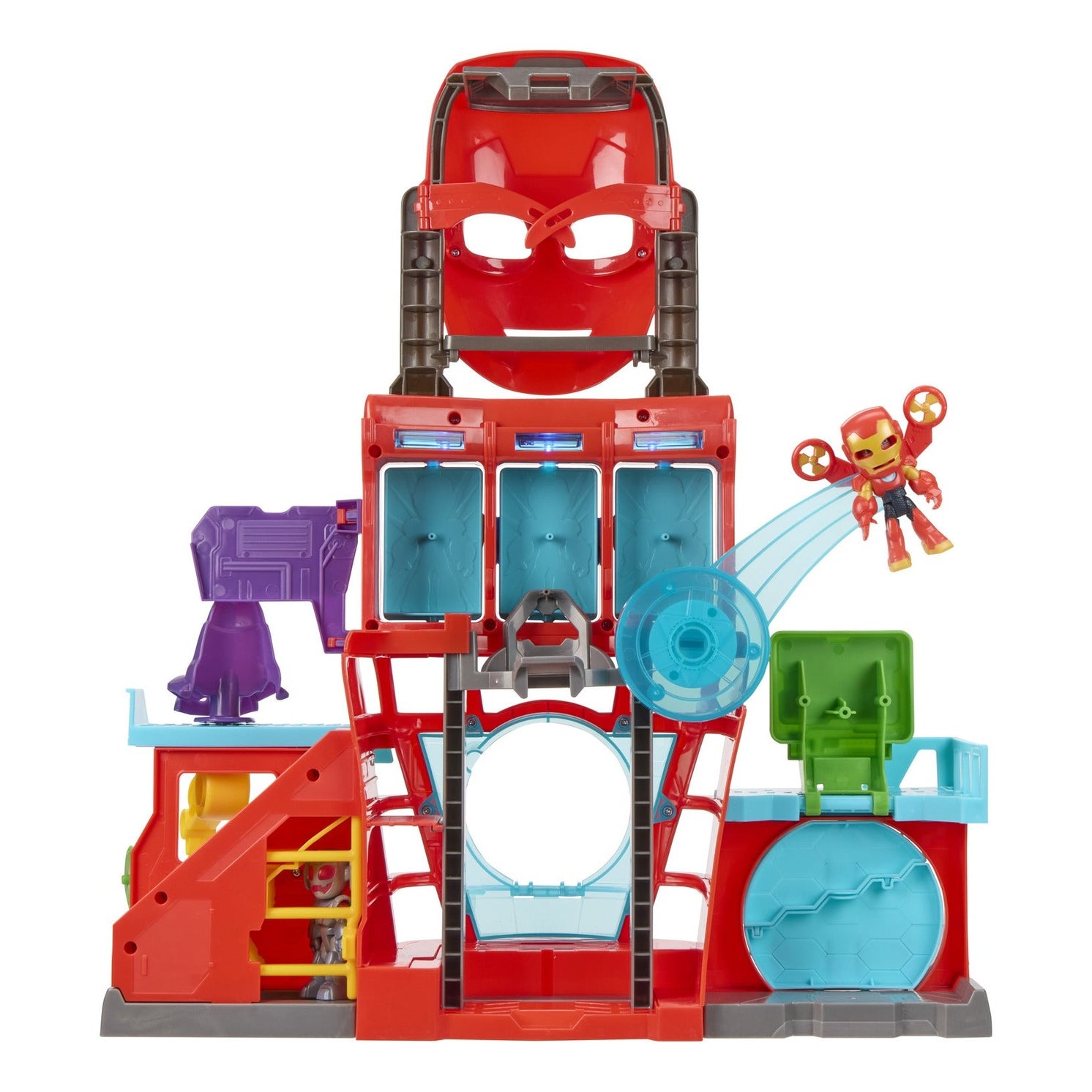 Hasbro Marvel Iron Man and His Awesome Friends Iron Quarters Playset