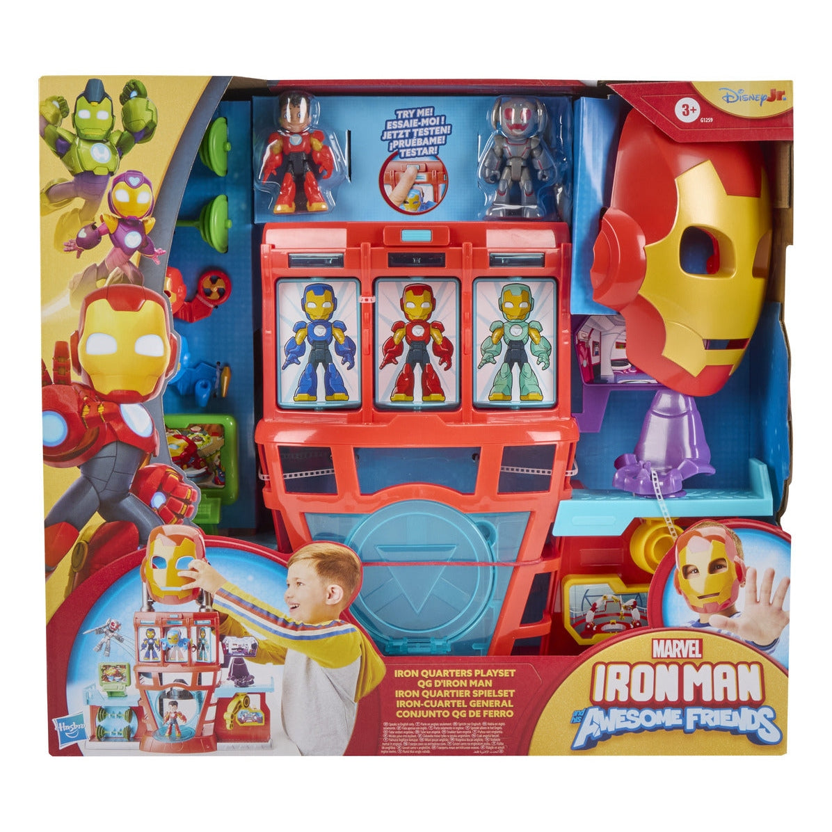 Hasbro Marvel Iron Man and His Awesome Friends Iron Quarters Playset