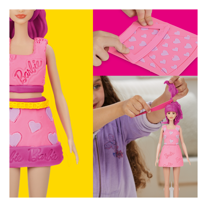 Play-Doh Barbie Hearts & Hair Designer Doll Set