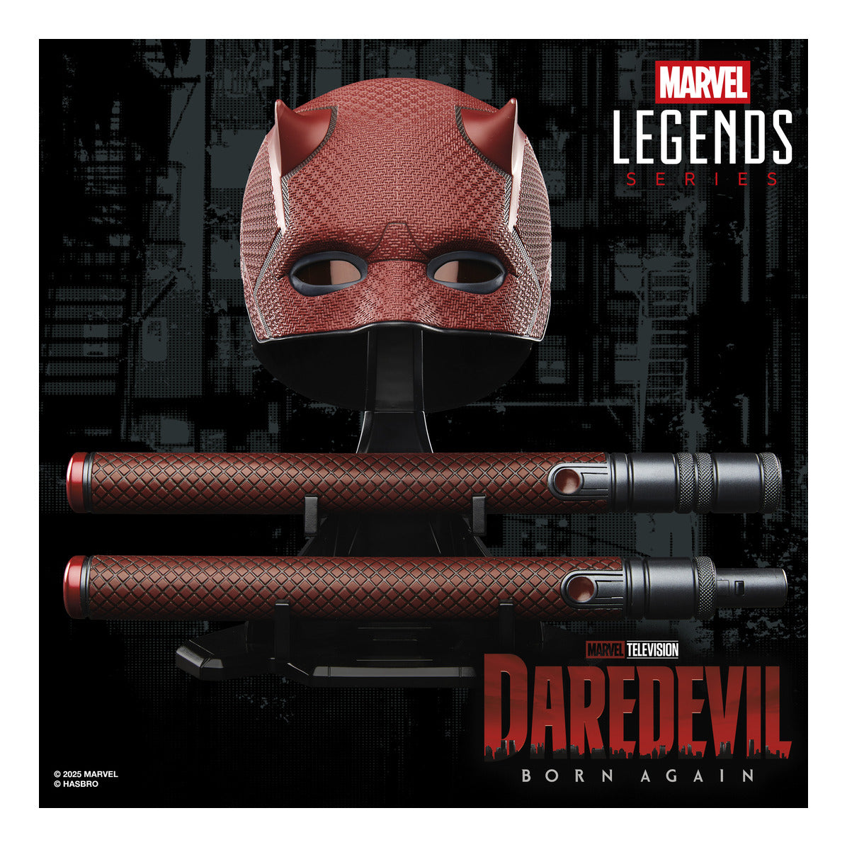 Marvel Legends Daredevil: Born Again Premium Roleplay Mask and Billy Club