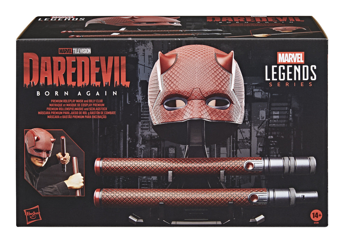Marvel Legends Daredevil: Born Again Premium Roleplay Mask and Billy Club
