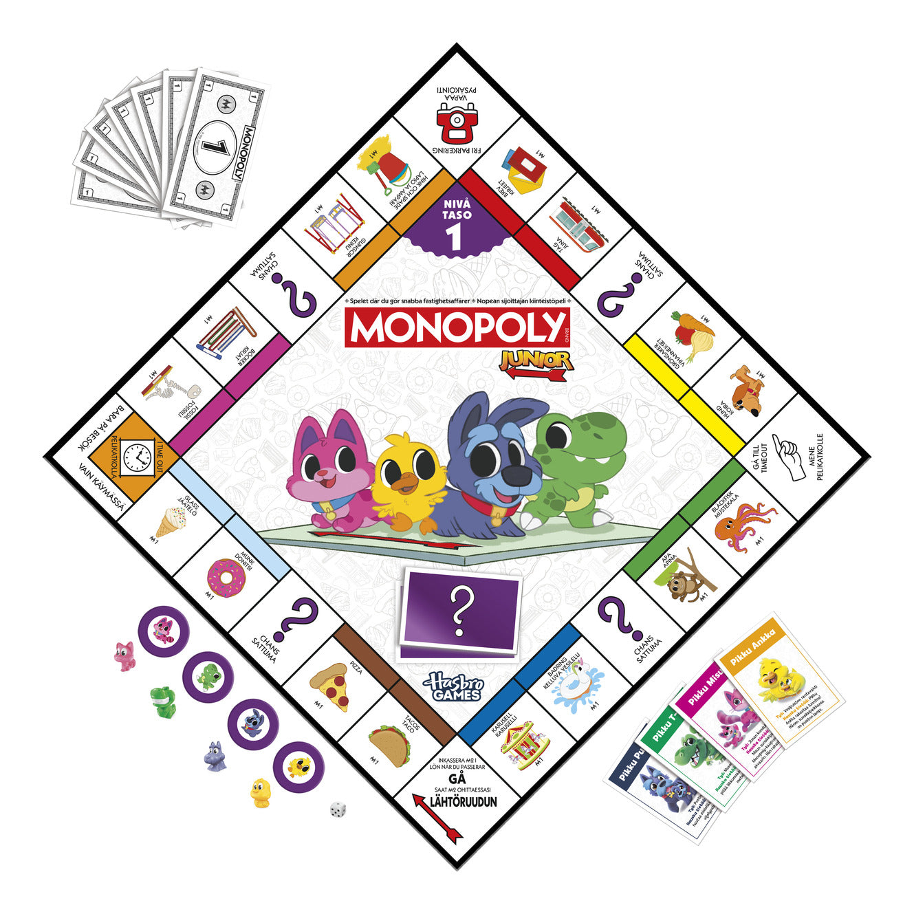 Hasbro Gaming Monopoly Junior 2-in-1 Refresh Board Game