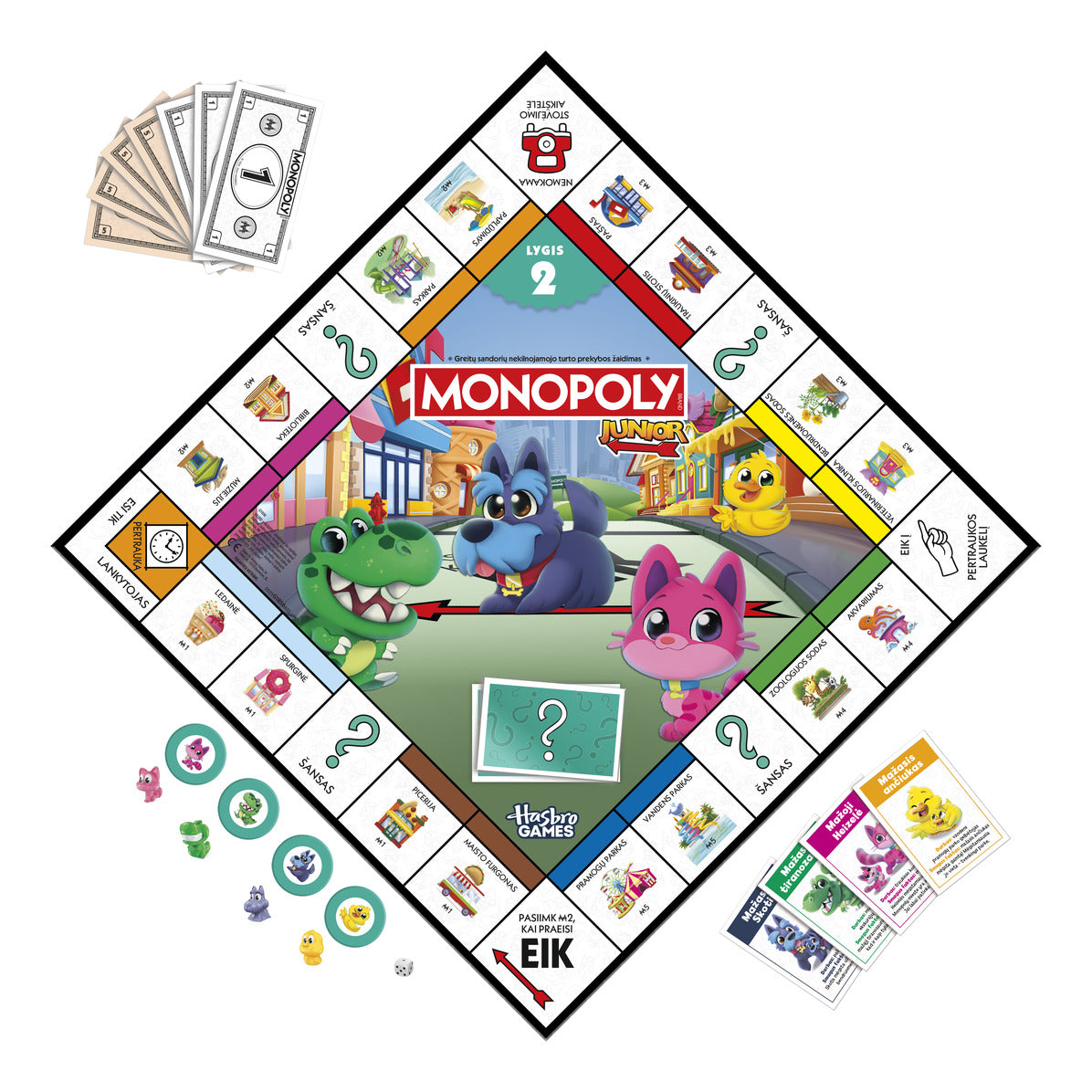 Hasbro Gaming Monopoly Junior 2-in-1 Refresh Board Game