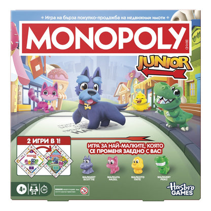 Hasbro Gaming Monopoly Junior 2-in-1 Refresh Board Game