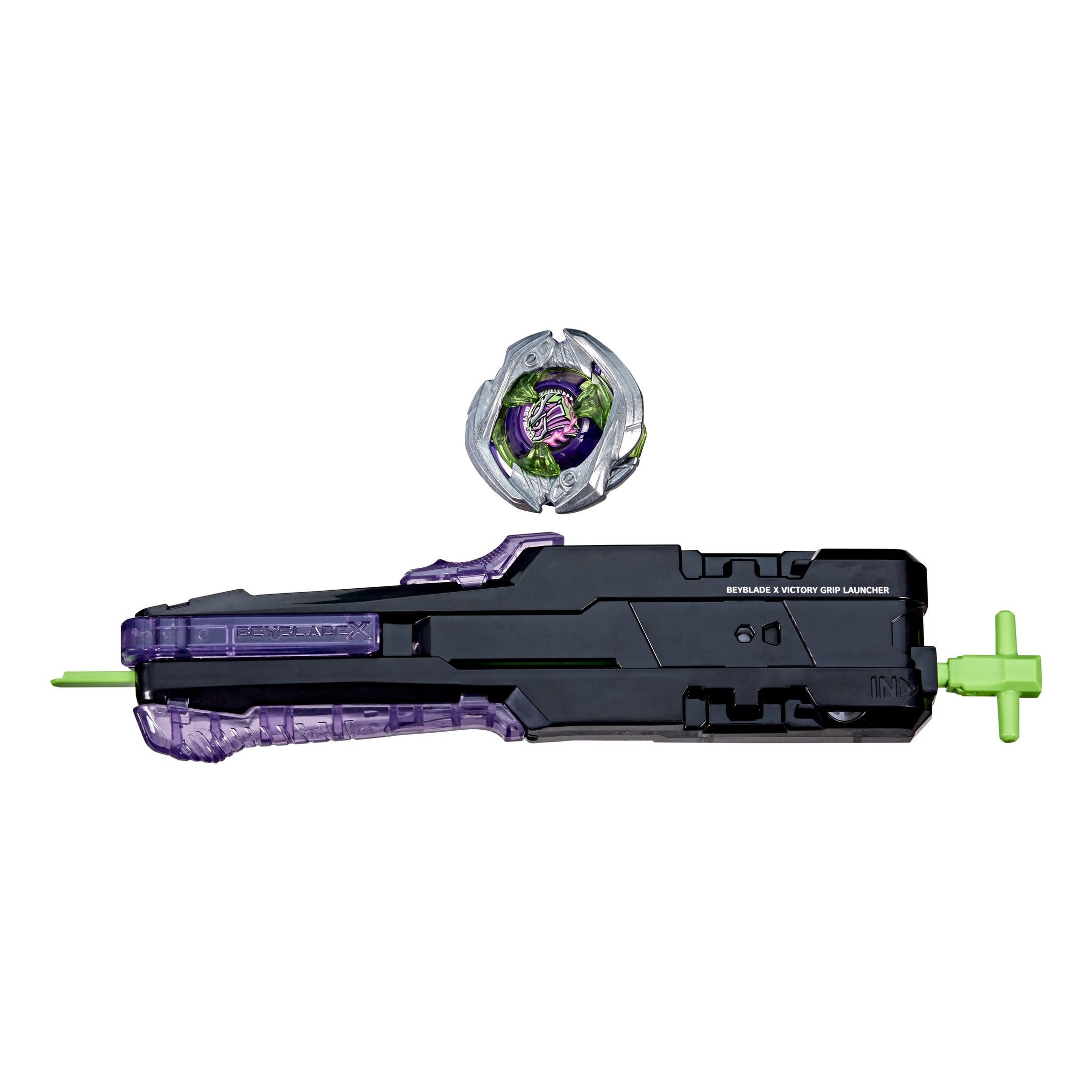 Beyblade X Victory Grip Launcher Set with Saber Samurai Top