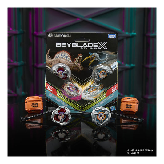 ** Beyblade X Jurassic World Collab Multipack