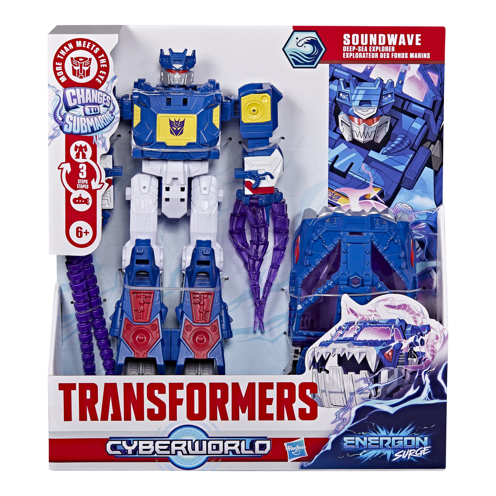 Transformers CYBERWORLD Soundwave Deep Sea Explorer Figure