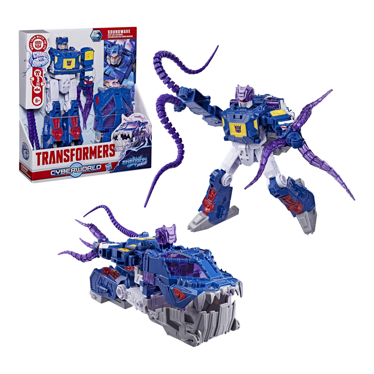 Transformers CYBERWORLD Soundwave Deep Sea Explorer Figure