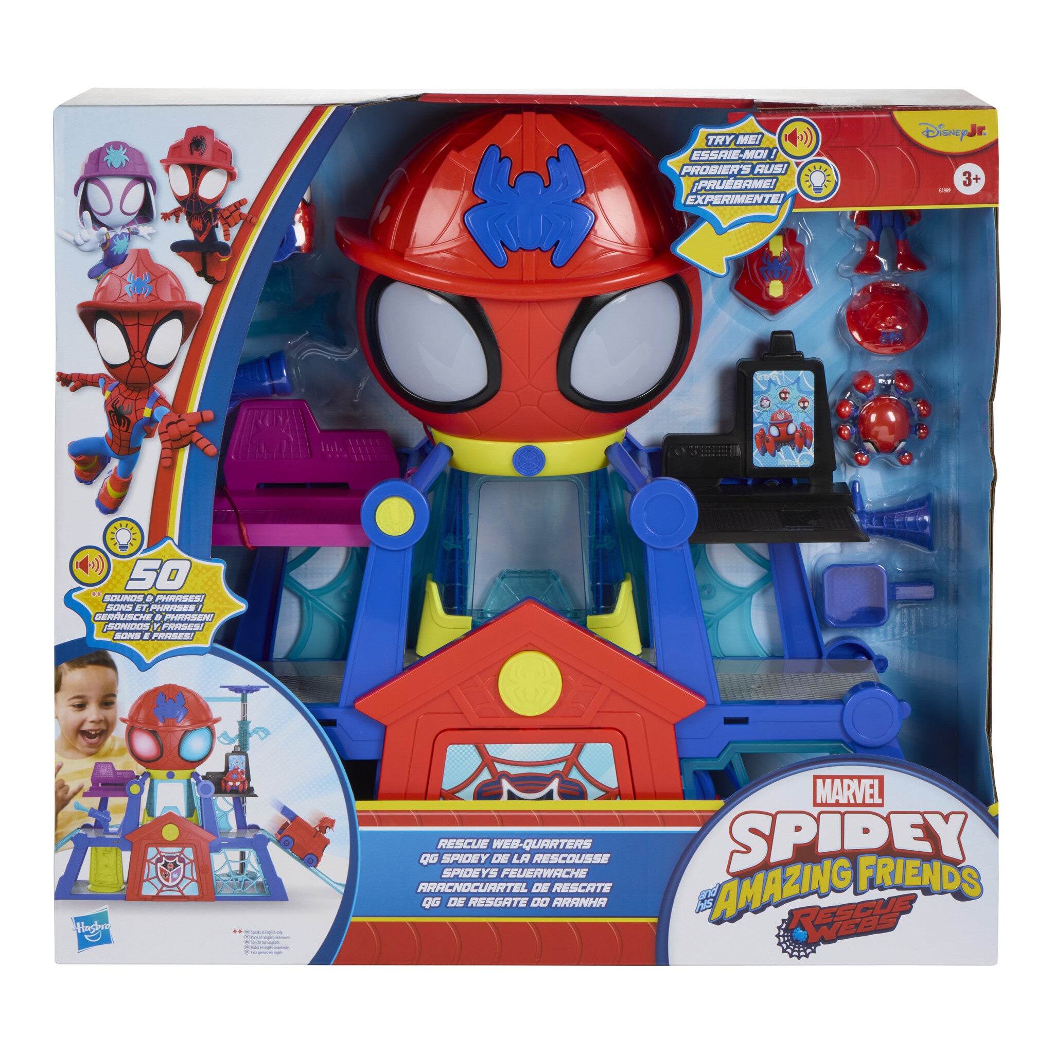 Marvel Spidey and His Amazing Friends Rescue-Webs Web-Quarters Playset