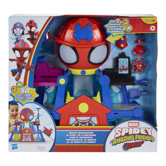 Marvel Spidey and His Amazing Friends Rescue-Webs Web-Quarters Playset