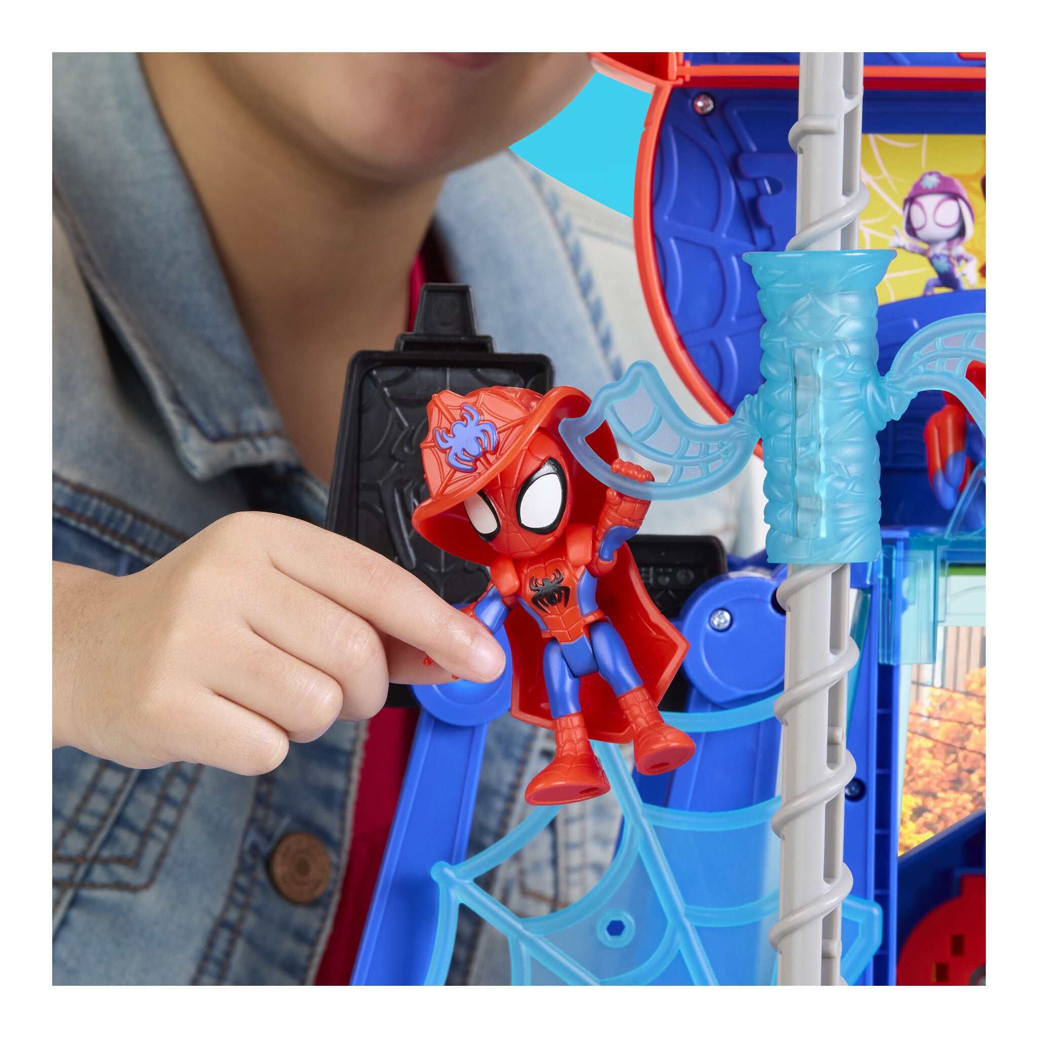 Marvel Spidey and His Amazing Friends Rescue-Webs Web-Quarters Playset