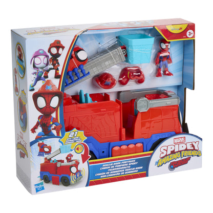 Marvel Spidey and His Amazing Friends Rescue-Webs Firetruck