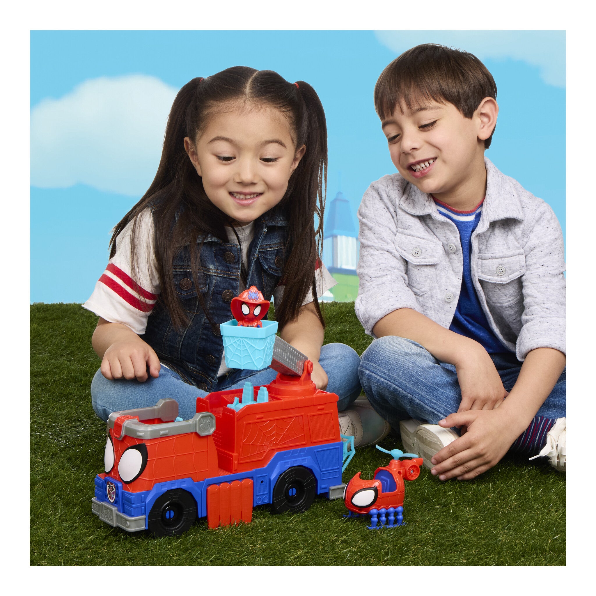 Marvel Spidey and His Amazing Friends Rescue-Webs Firetruck