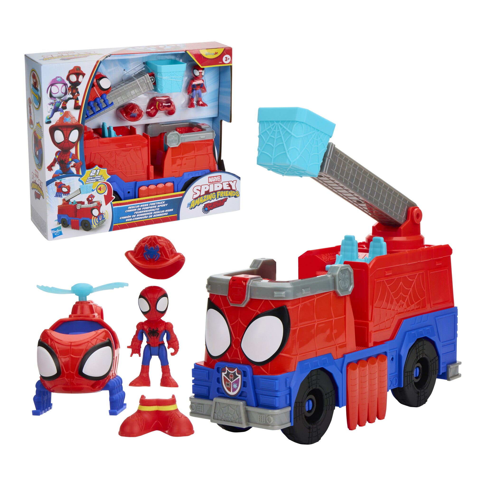 Marvel Spidey and His Amazing Friends Rescue-Webs Firetruck