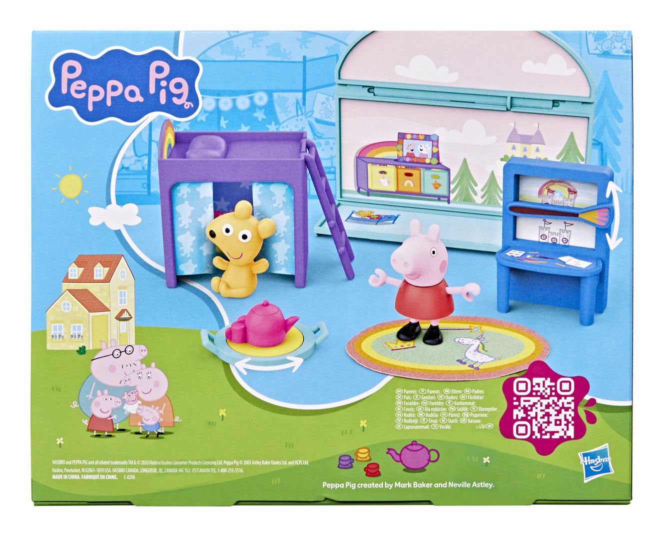 Peppa Pig Peppa's Bedroom Set with Figure and 7 Accessories