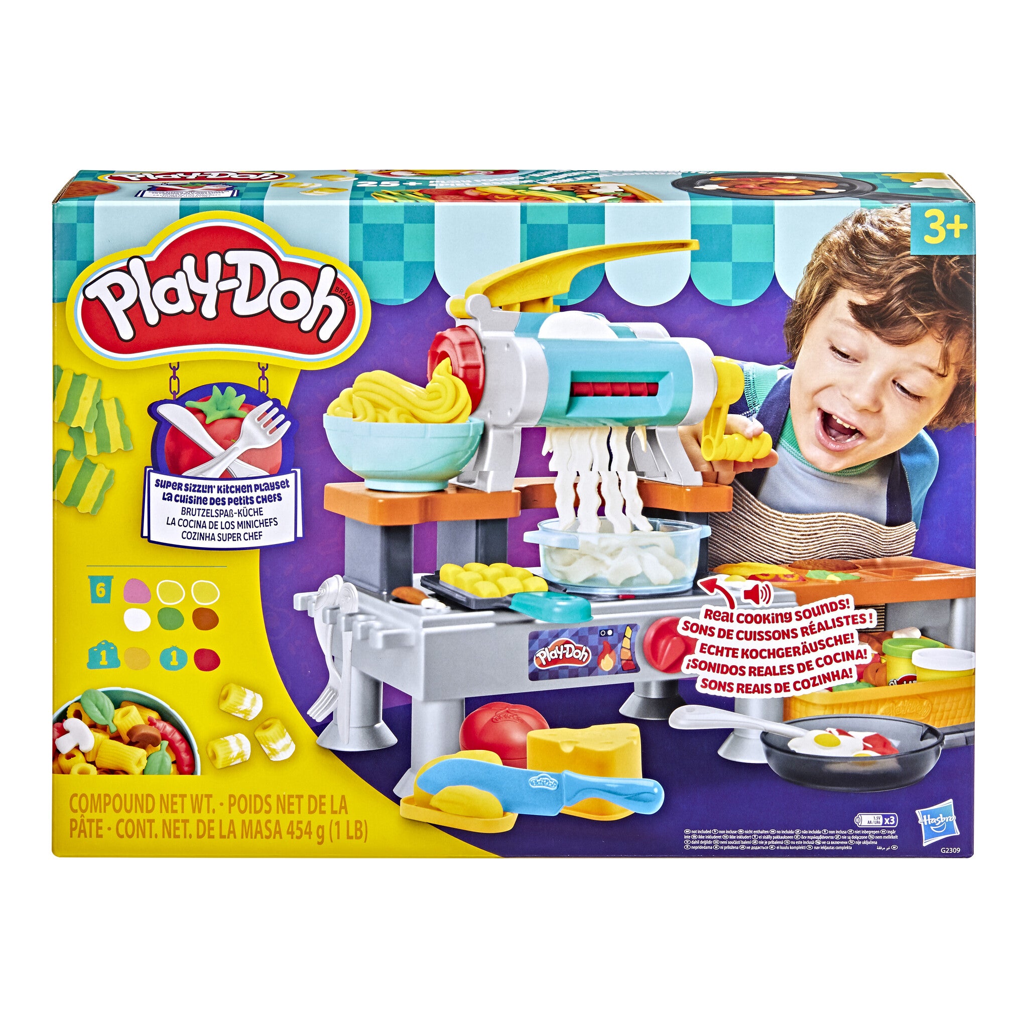 Play-Doh Super Sizzlin' Kitchen Playset with Real Cooking Sounds