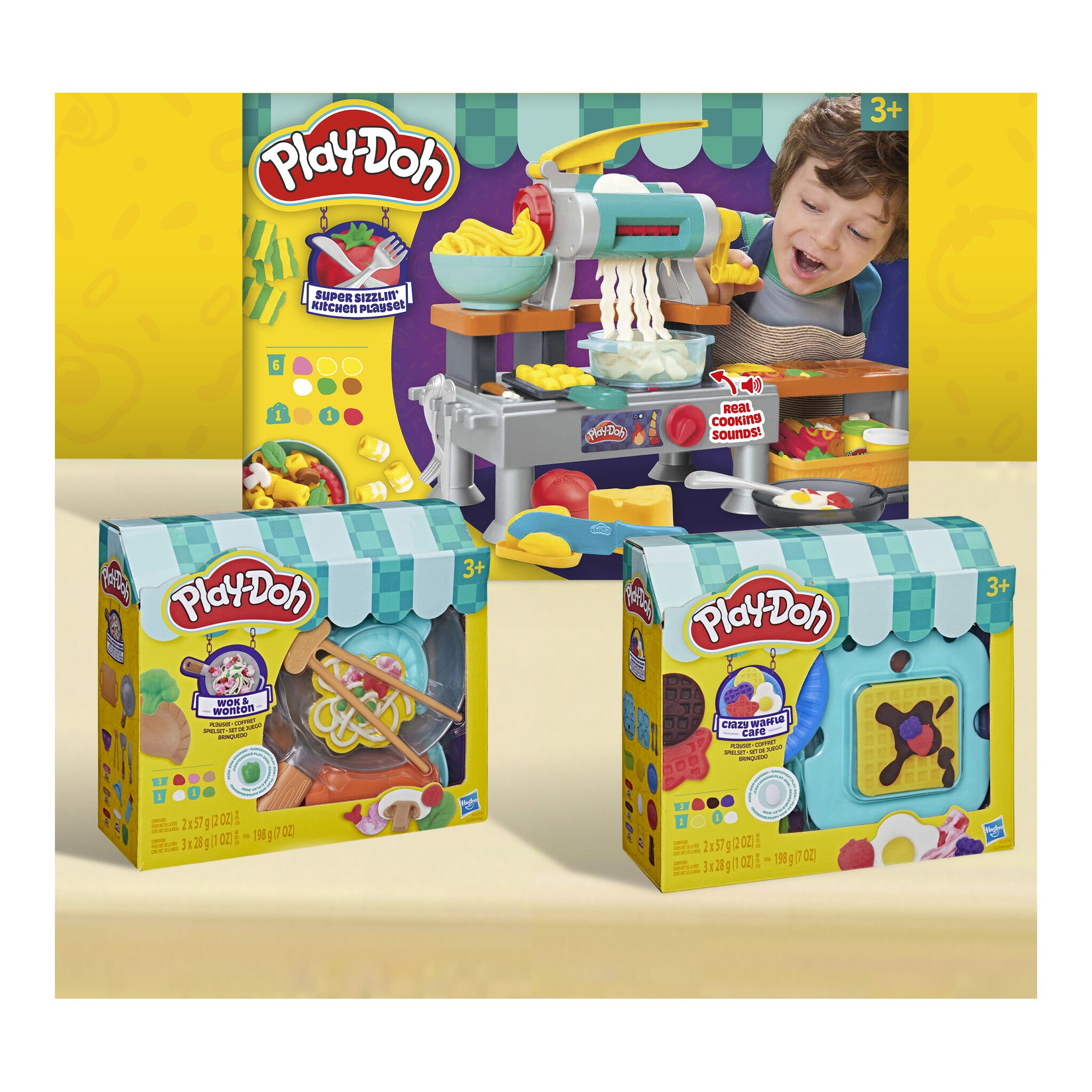 Play-Doh Super Sizzlin' Kitchen Playset with Real Cooking Sounds
