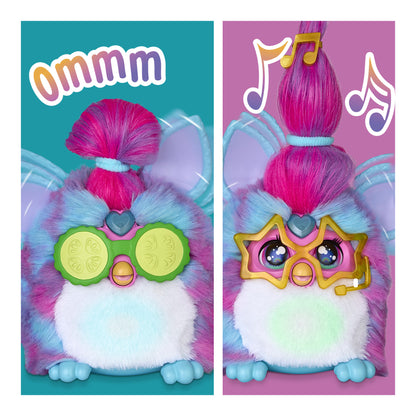 Hasbro Furby Vibes Blue Razz Interactive Plush Toy