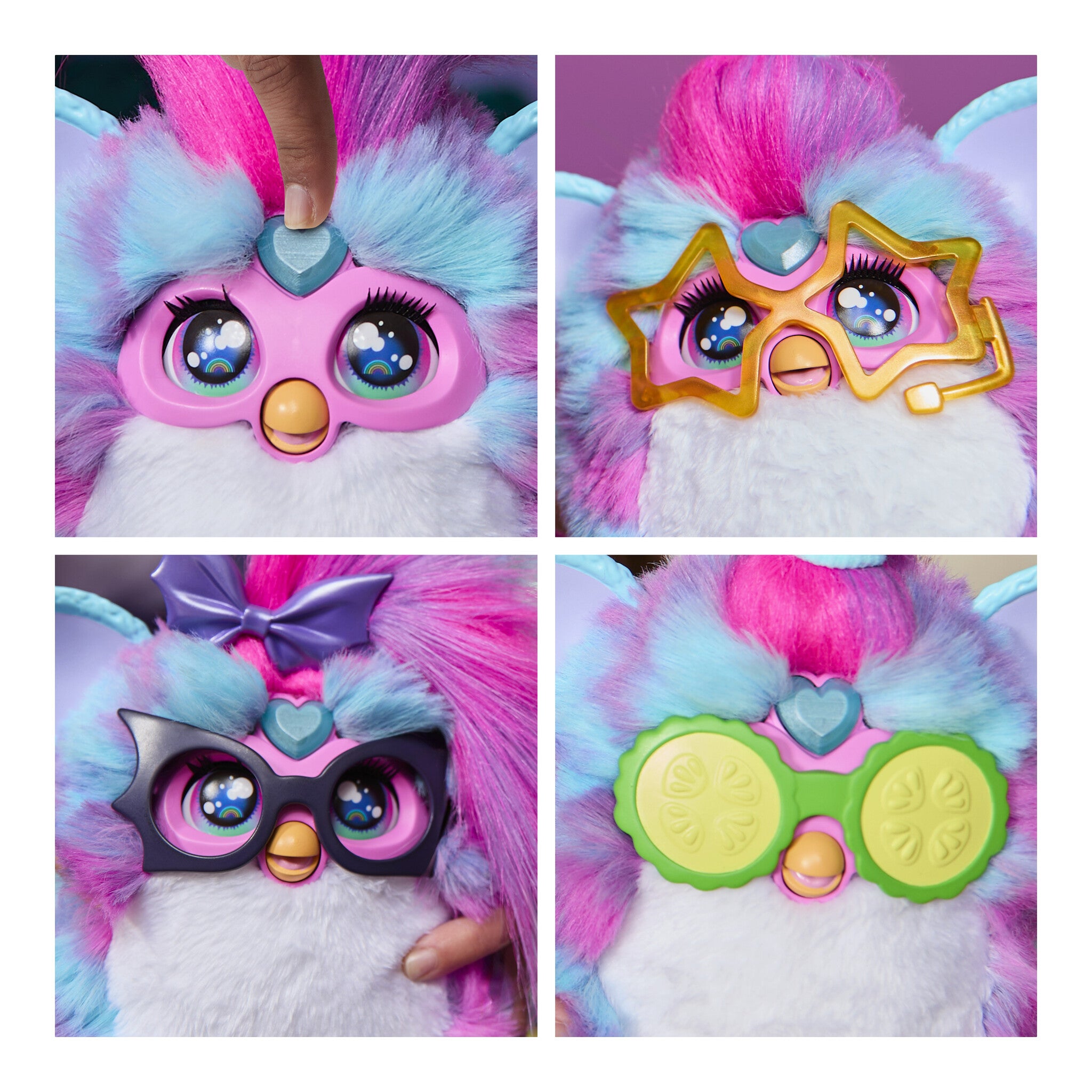 Hasbro Furby Vibes Blue Razz Interactive Plush Toy