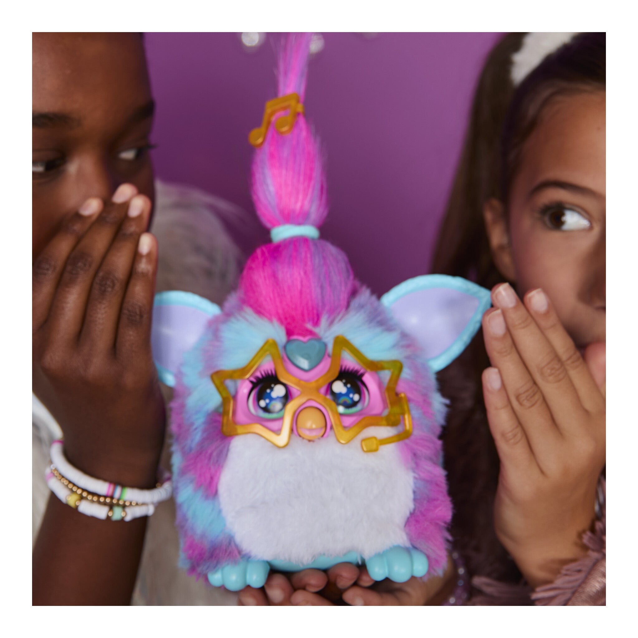 Hasbro Furby Vibes Blue Razz Interactive Plush Toy