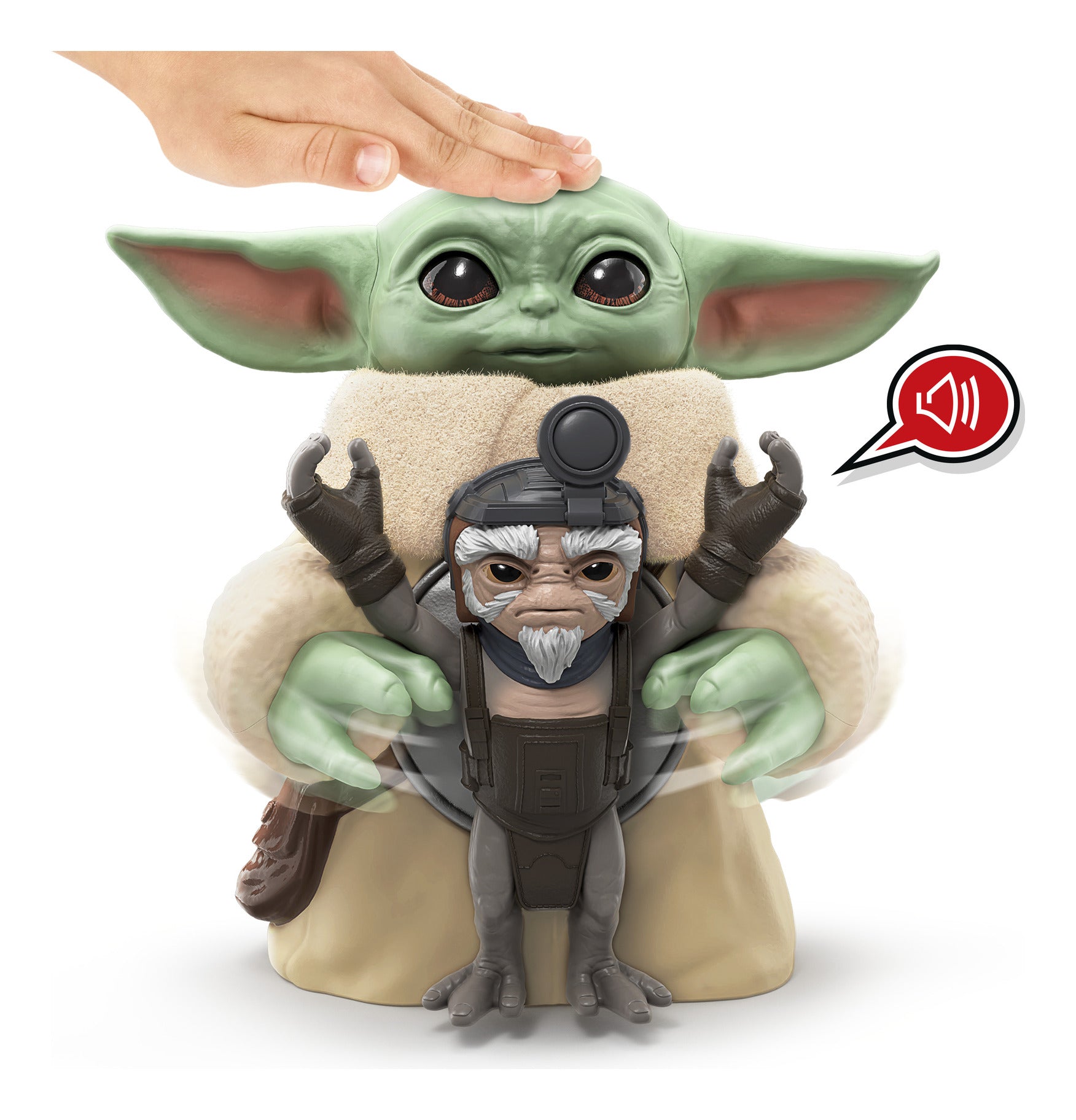 Hasbro Star Wars Huggin' Grogu Interactive Figure with Anzellan