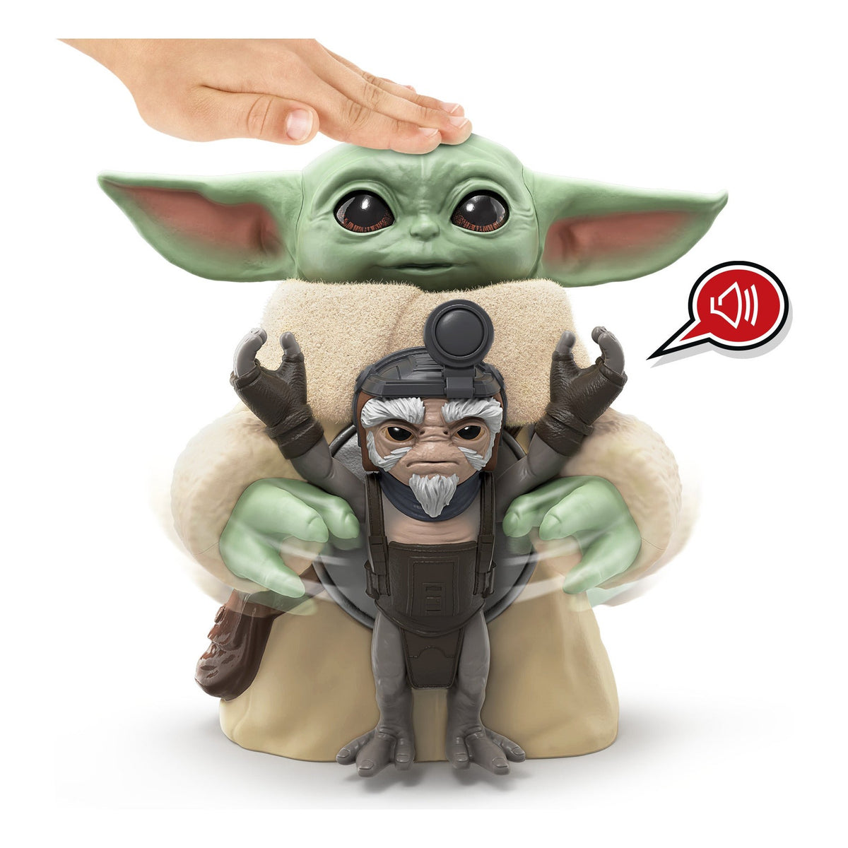 Hasbro Star Wars Huggin' Grogu Interactive Figure with Anzellan